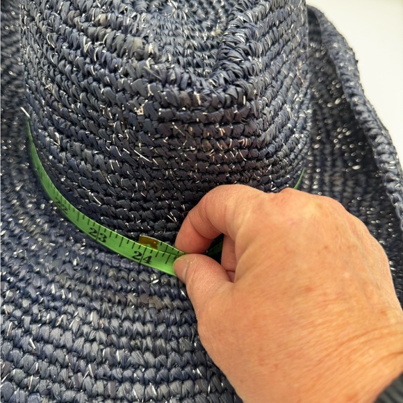 Boston Proper Navy Western‎ Woven Hat, O\\S. NWT main image 6